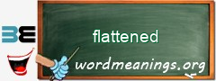 WordMeaning blackboard for flattened